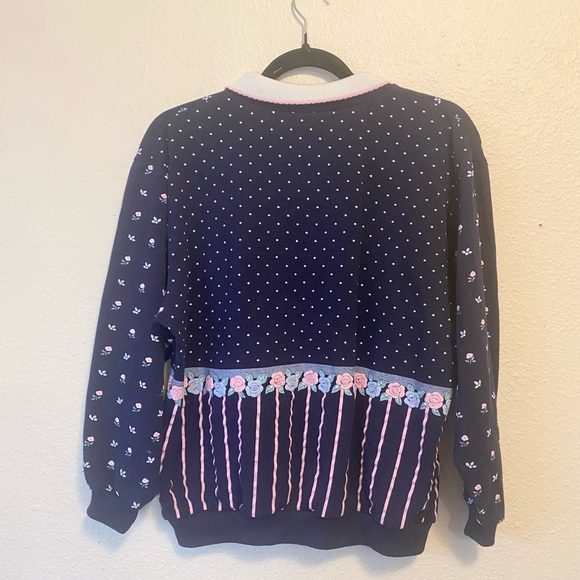 Spumoni By Franko Teddy Bear Mom Collared Crew Neck - Picture 3 of 3